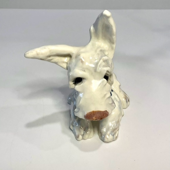 Austrian GOLDSCHEIDER MEISINGER Porcelain Scottie Dog Figurine 1930’s Signed - Picture 2 of 14
